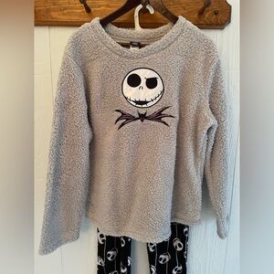 Disney Nightmare Before Christmas Big Kids M (8-10) Fleece Pants and Sherpa Set